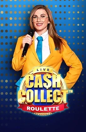 Presentadora de Cash Collect Roulette en directo