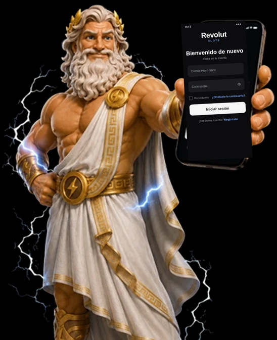 Pantalla de inicio de sesión de Revolut Slots